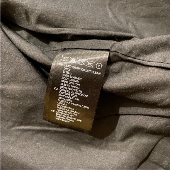 H&M genuine leather motorcycle jacket - Picture 8 of 8